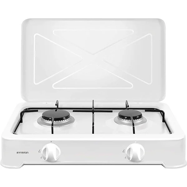 Hornillo Gas Infiniton GGP-W2 50 cm 1.85 kW 2 Zonas Blanco
