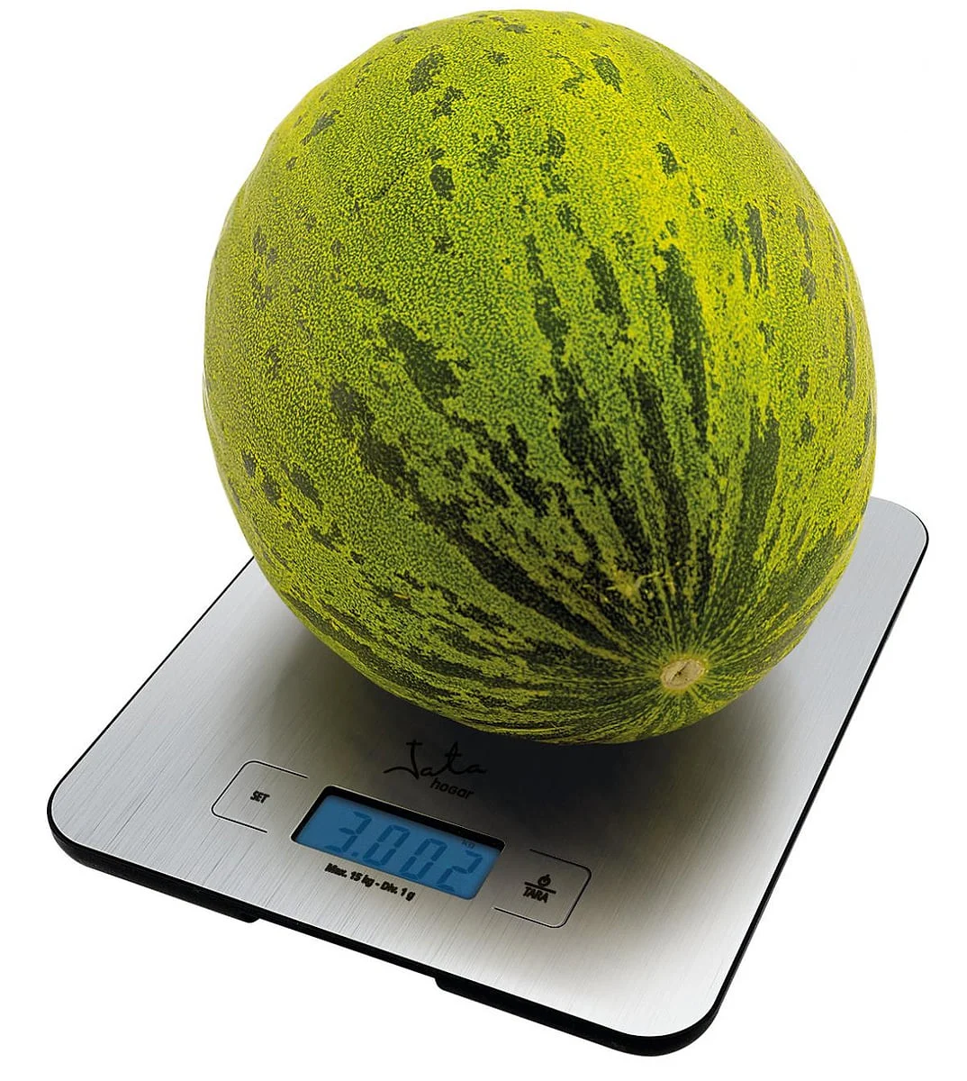 Balanza Electrónica Jata MAX15KG Acero Inoxidable Reloj Temporizador