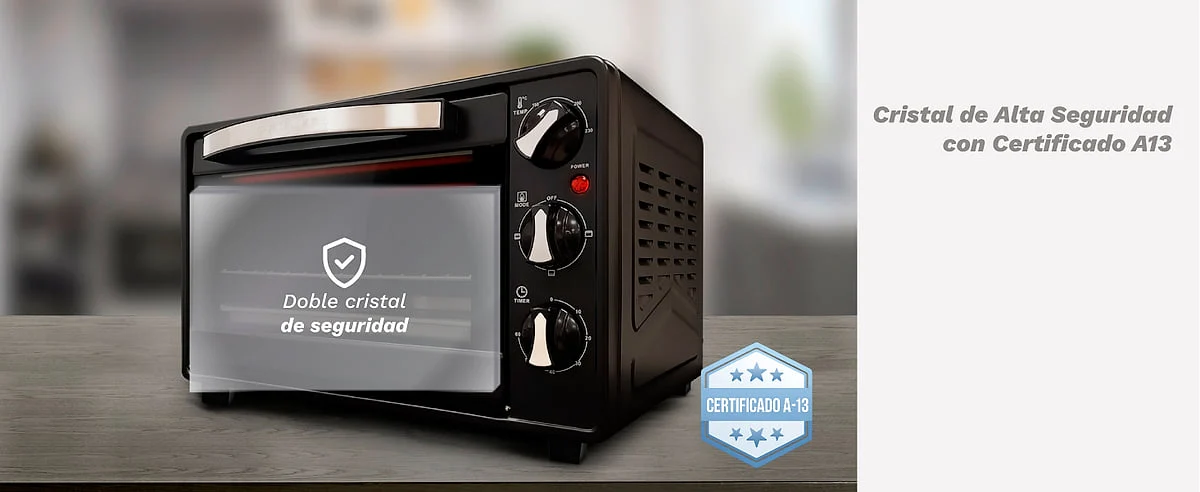 Horno sobremesa Grunkel HR-23HN 23 L 1500 W Negro