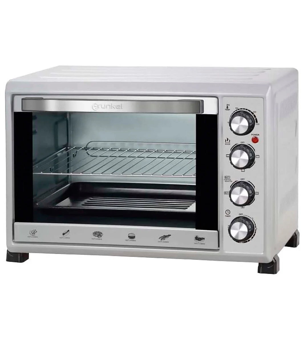 Horno eléctrico Grunkel HR-38SILVER 38 L 2000 W Convección Plata