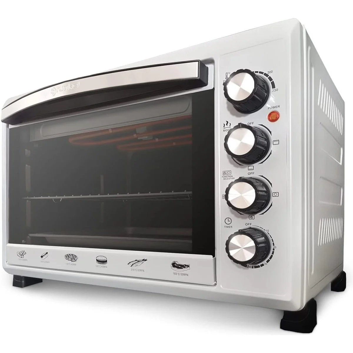 Horno eléctrico Grunkel HR-38SILVER 38 L 2000 W Convección Plata