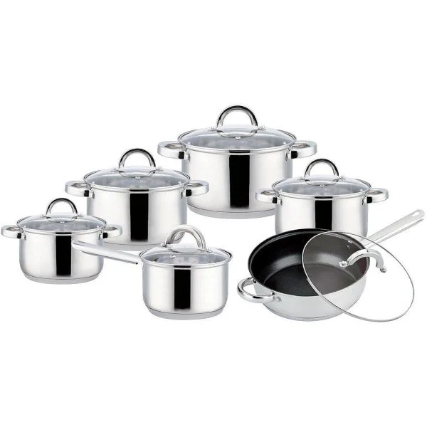Batería Cocina Silvano 12 Piezas Acero