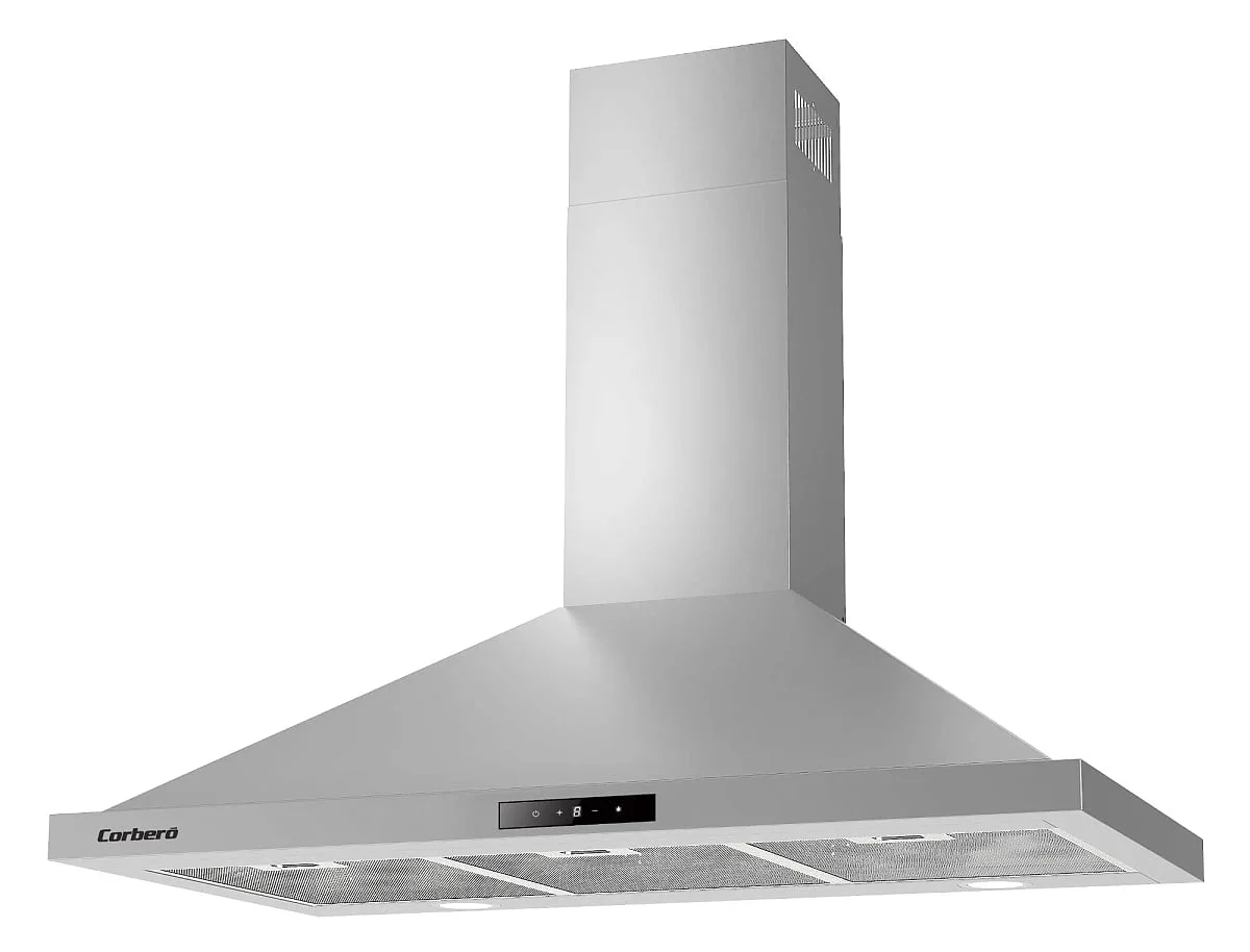 Campana Piramidal Corbero KURAMATHI400NFX 60 cm Inox 409 m3/h Clase A