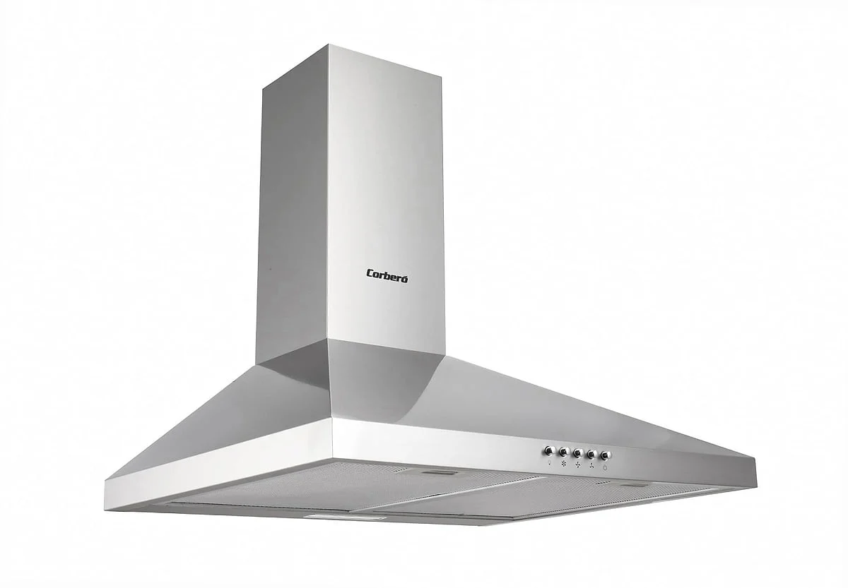 Campana Piramidal Corbero KURAMATHI400NFX 60 cm Inox 409 m3/h Clase A
