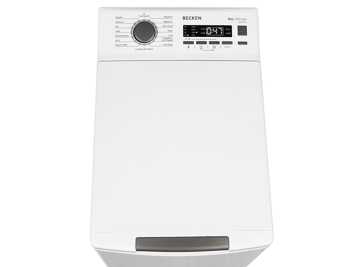 Lavadora Becken BWM9172 8 Kg 1300 rpm Clase A Display