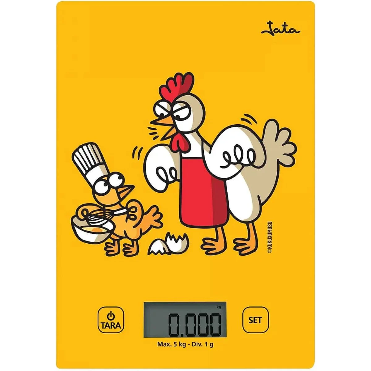 Balanza Cocina Jata 731K 5 Kg Graduación 1 g Cristal Naranja