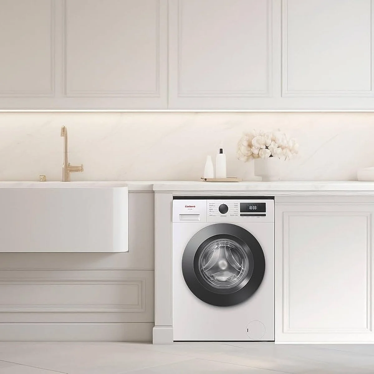 Lavadora Corbero CLH8405ME 8 Kg 1400 rpm Clase A Inverter Blanca