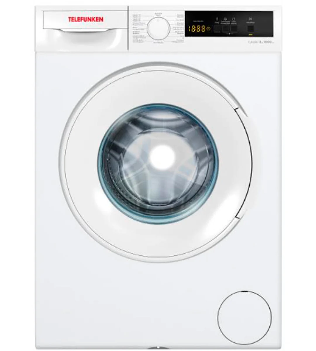 Lavadora Telefunken TLK8A12 8 Kg 1200 rpm Clase A Inverter Blanca