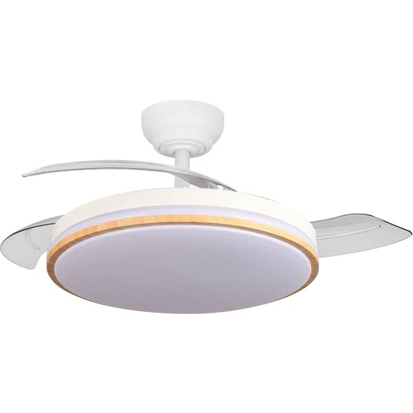 Ventilador de Techo Abrila Parlatore Blanco/Haya