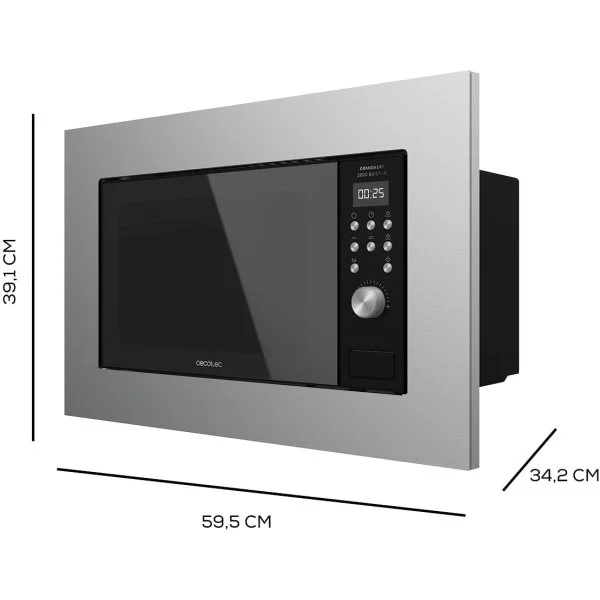 Microondas encastre Cecotec 20 L 800 W Grill Inox