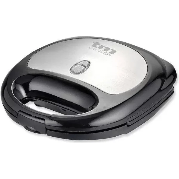 Sandwichera TM 2 Cavidades Negra/Inox