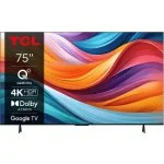 Pantalla TCL QLED 75" Smart TV Google TV 4K Ultra HD Titanio