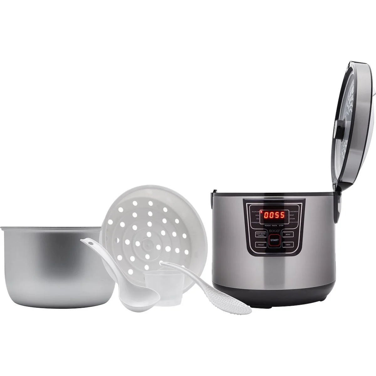 Robot de Cocina Automático Sogo 5L 860 W Acero Inox Negro