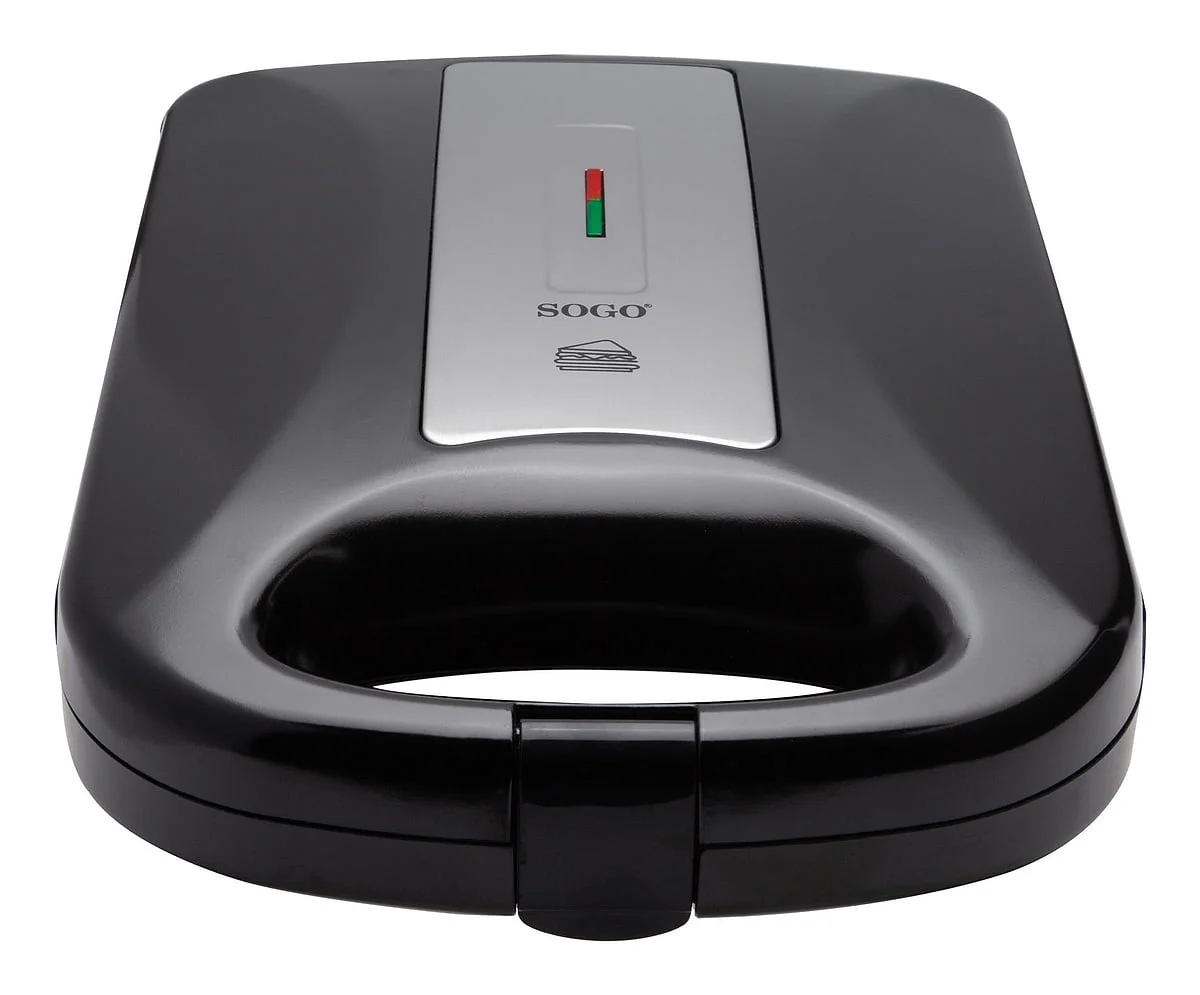 Sandwichera Sogo SS7176 4 Rebanadas 1200 W Negra