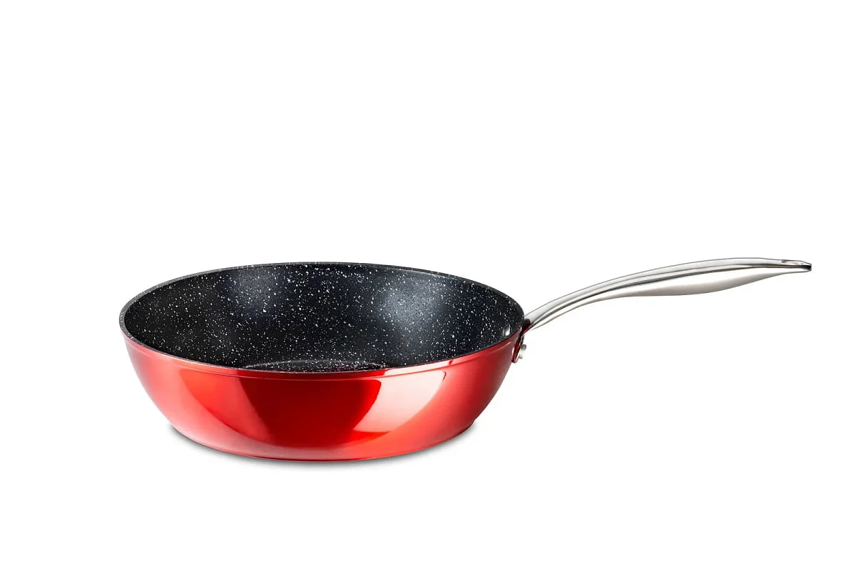 Sartén Honda Roja Vier 32 cm Forjada