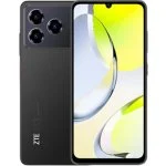 Smartphone ZTE Blade A76 en color negro con 128GB de almacenamiento