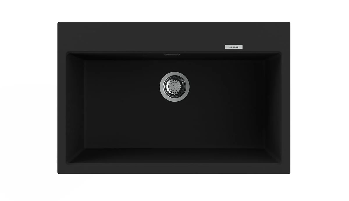 Fregadero Nodor Granito 78x50 1 Seno Negro