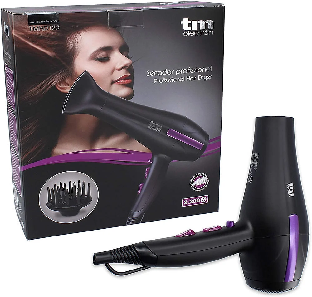 Secador de pelo Tm TMHD120 2200 W Negro