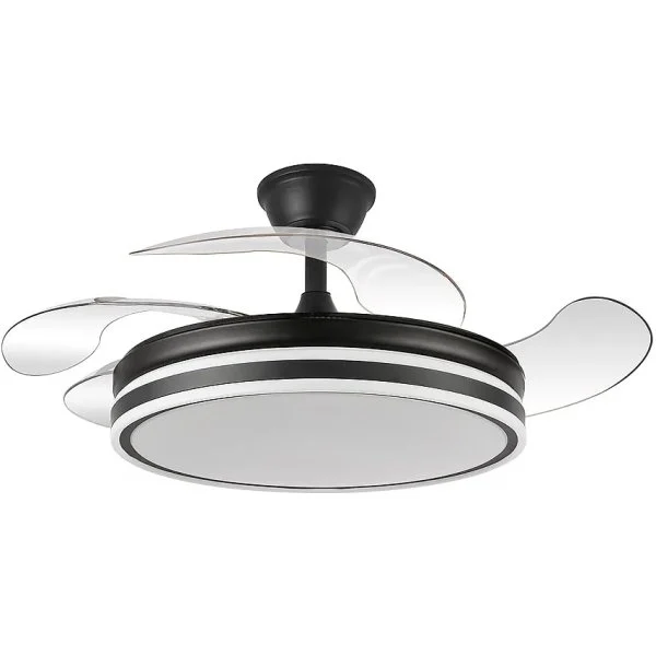Ventilador de Techo Abrila Bayomo Negro 107 cm 59 W Luz LED