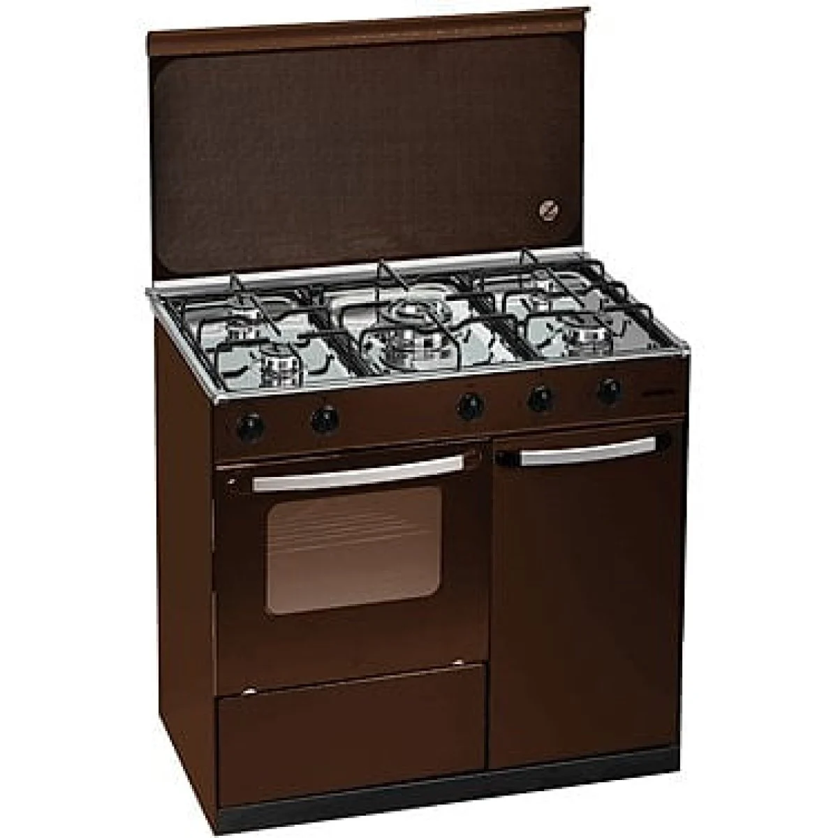 Cocina Proxy 5.F Horno + Portabombonas Marrón