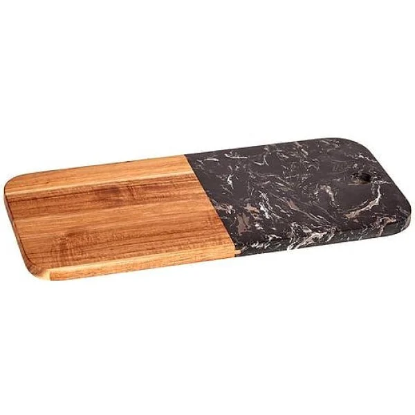 Tabla de corte 5five 38 cm Madera Marmol Negro