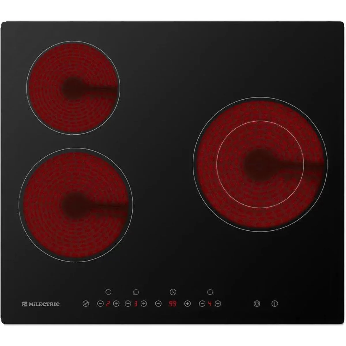 Vitrocerámica Milectric 3 Fuegos