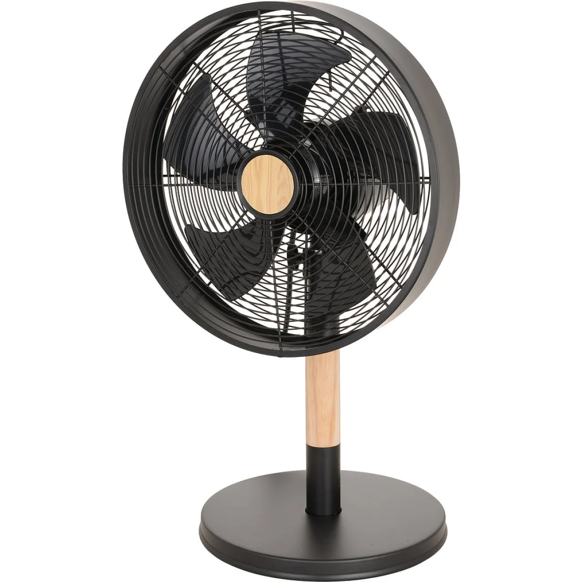Ventilador Sobremesa Abrila Falcon Negro/Haya