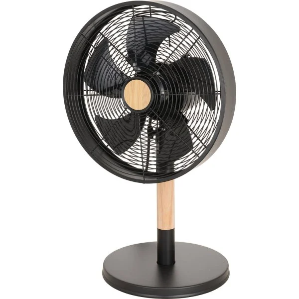 Ventilador Sobremesa Abrila Falcon Negro/Haya