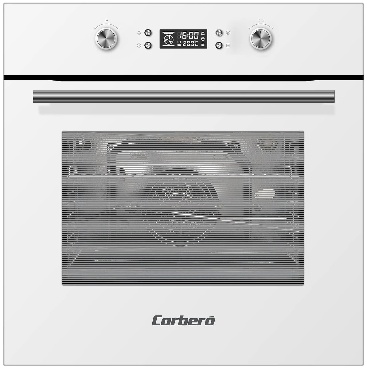 Horno Multi Pirolítico Corbero 70 L Blanco Guías