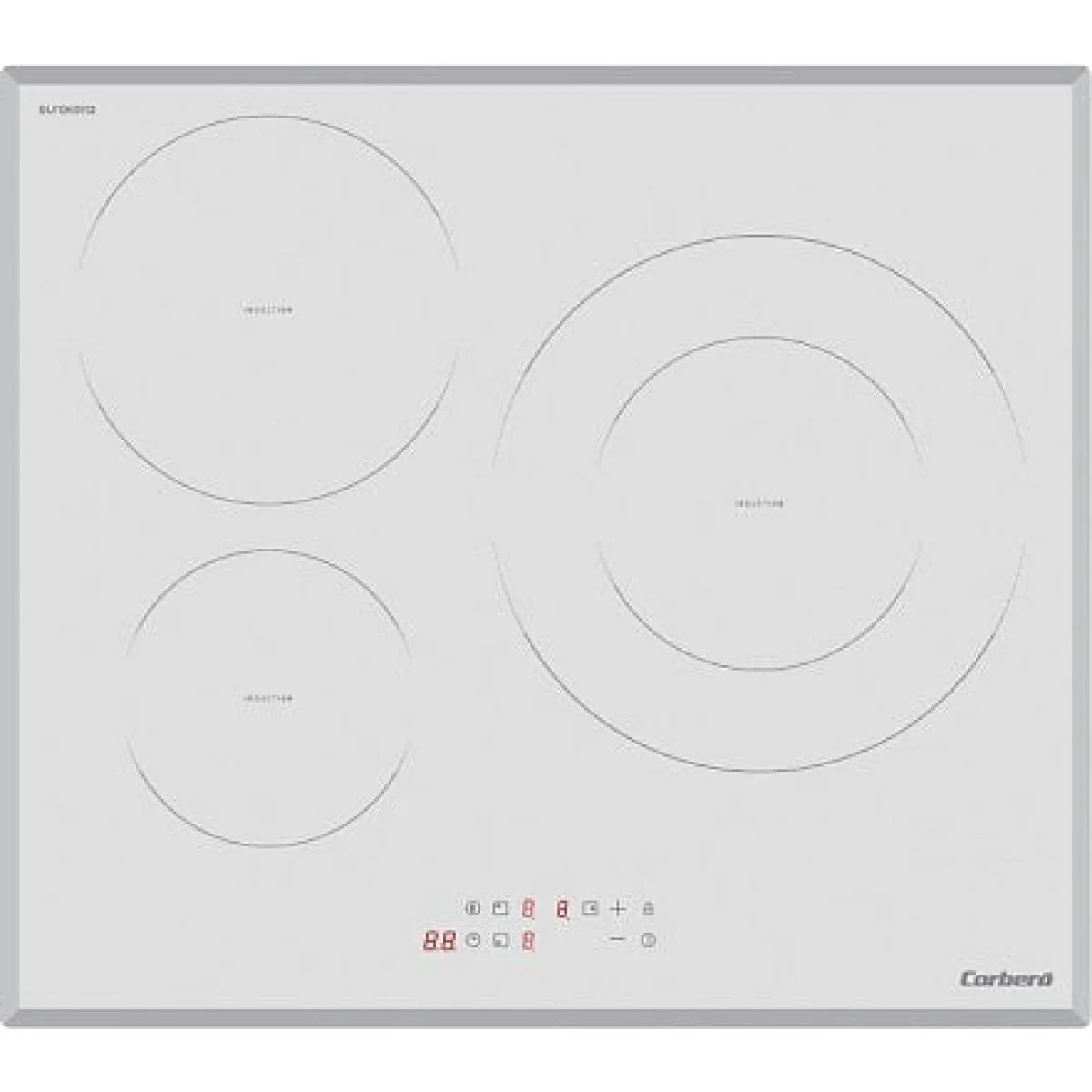 Vitrocerámica Inducción Corbero CCSF503VW 3 Fuegos Blanca