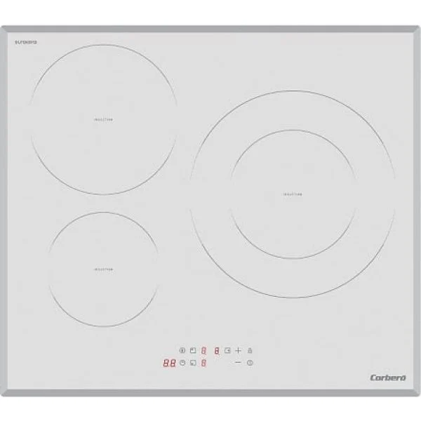 Vitrocerámica Inducción Corbero CCSF503VW 3 Fuegos Blanca