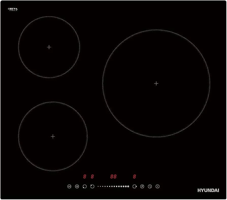 Vitrocerámica Inducción Hyundai HI3601S 3 Fuegos 6680 W 28 cm