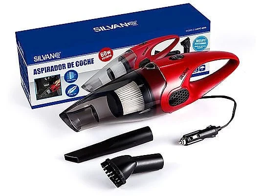 Aspirador de Coche Silvano 60W 12V