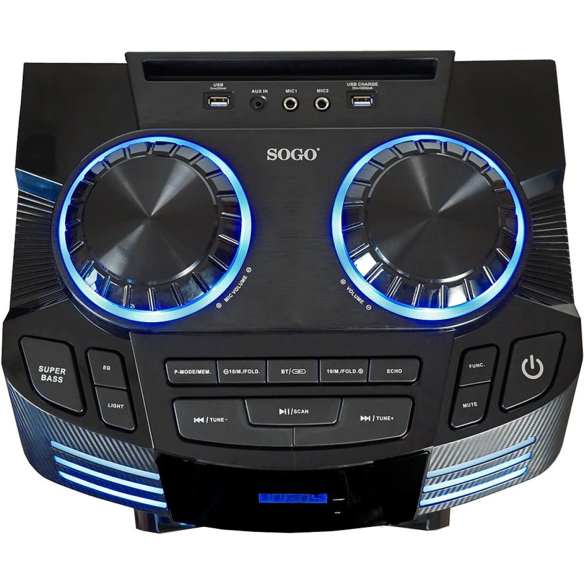Altavoz portátil Sogo ALT-SS-8775 1800W USB TWS Karaoke
