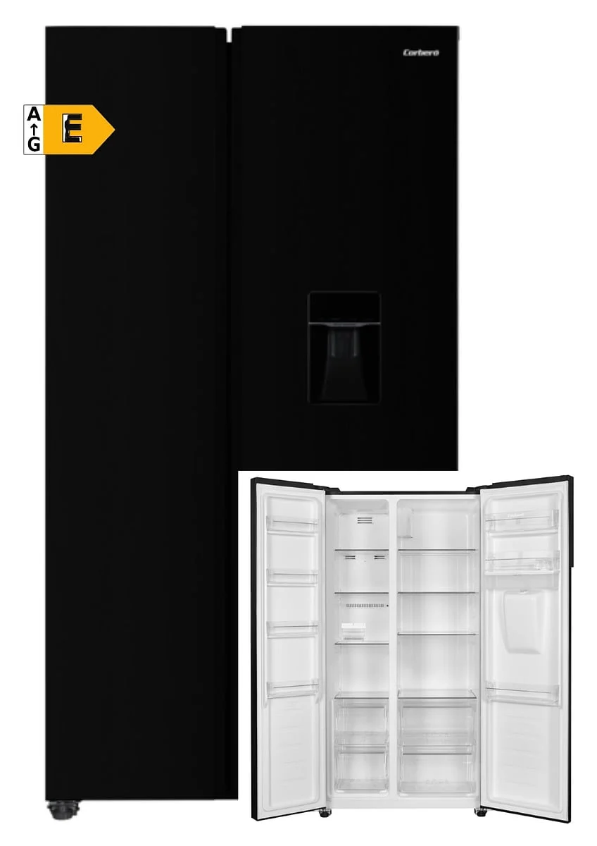 Frigorífico Americano Corbero CFSBSH735NWD 177x91 Dispensador Negro