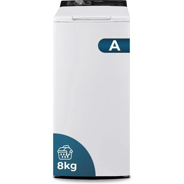 Lavadora Hyundai HLCS8300AI 8 Kg 1300 rpm Clase A Blanco