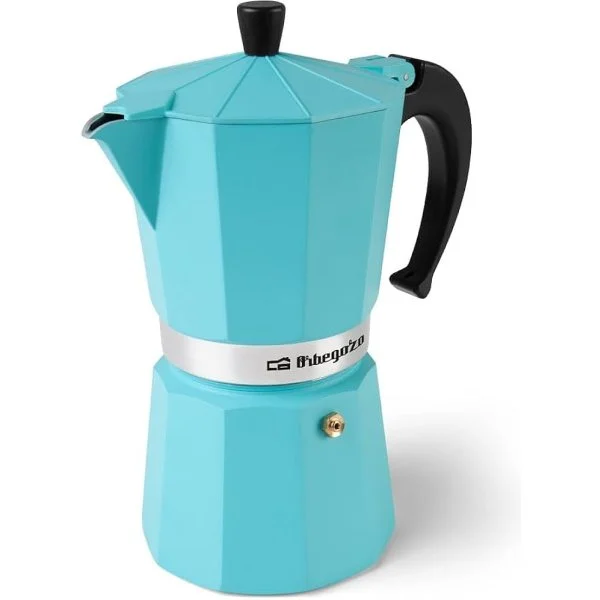 Cafetera Orbegozo KFR 1240 12 Tazas Aluminio Azul
