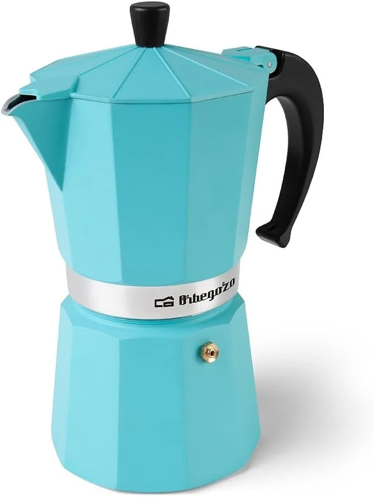 Cafetera Orbegozo KFR 1240 12 Tazas Aluminio Azul