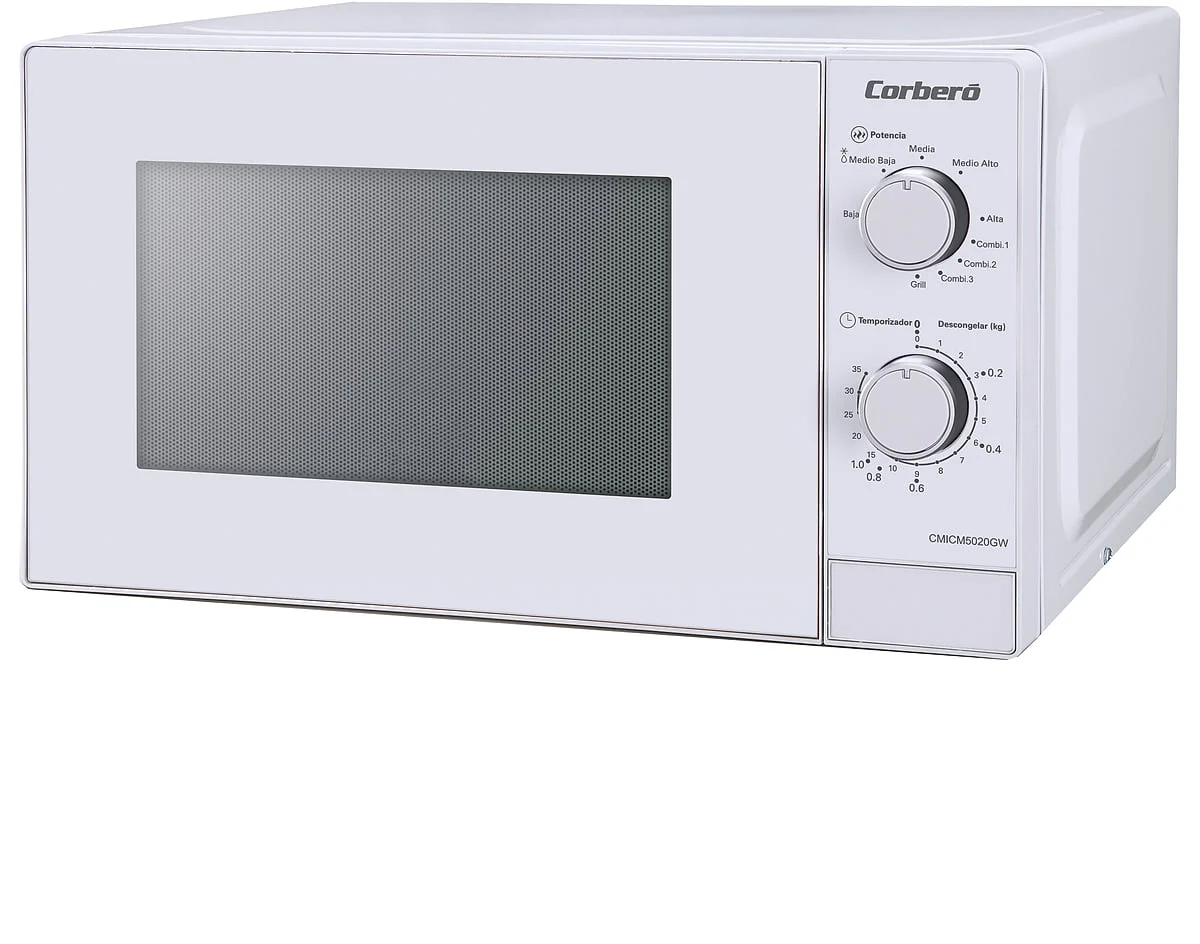 Microondas Corbero CMICM5020GW 20 L 700W Grill Blanco