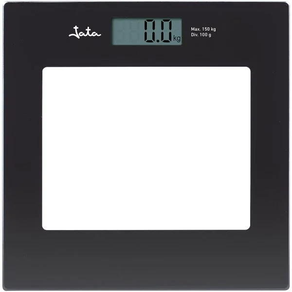 Báscula Baño Jata 290N 150 kg Cristal Negra