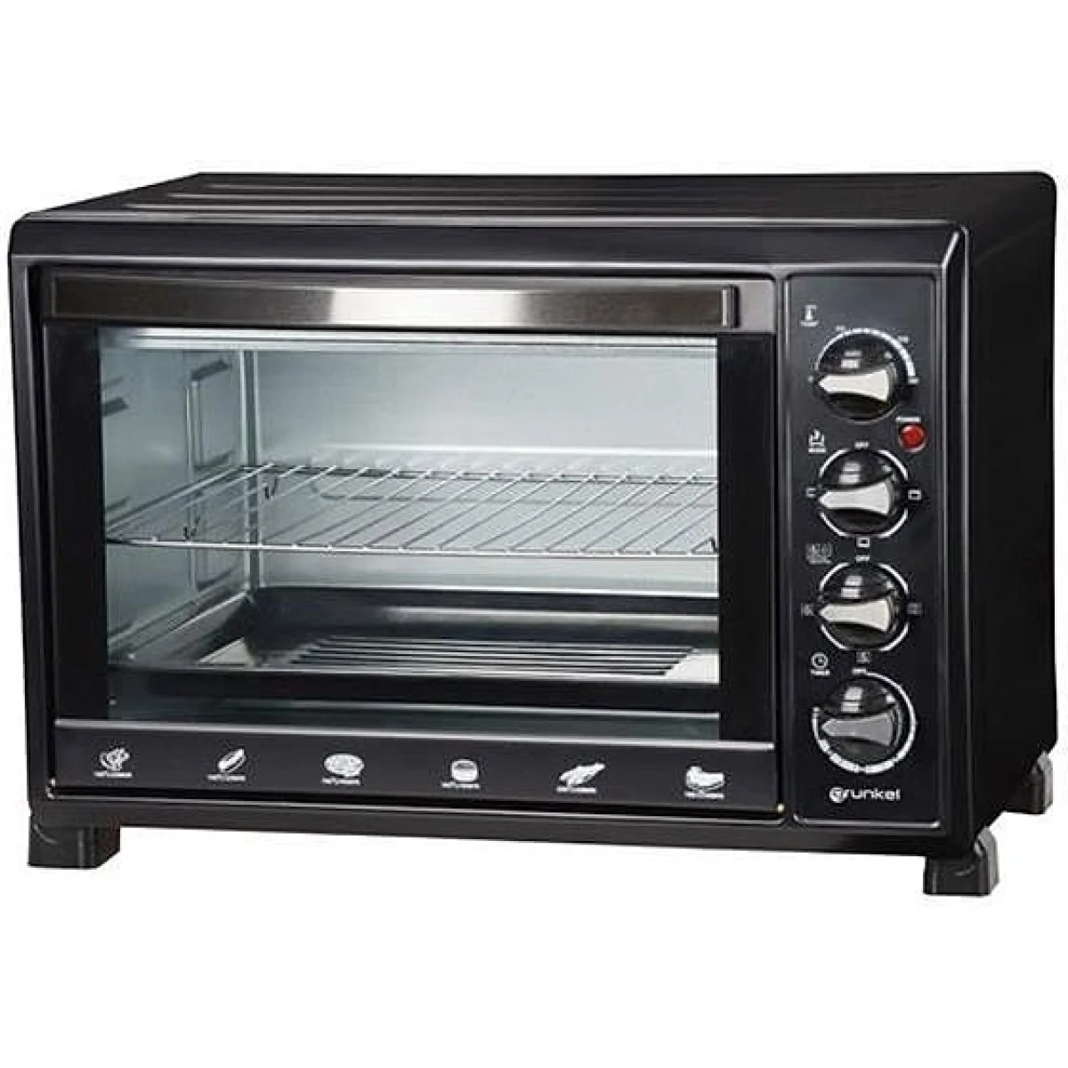Horno sobremesa Grunkel HR-38SILVER 38 L 2000 W Convección Negro