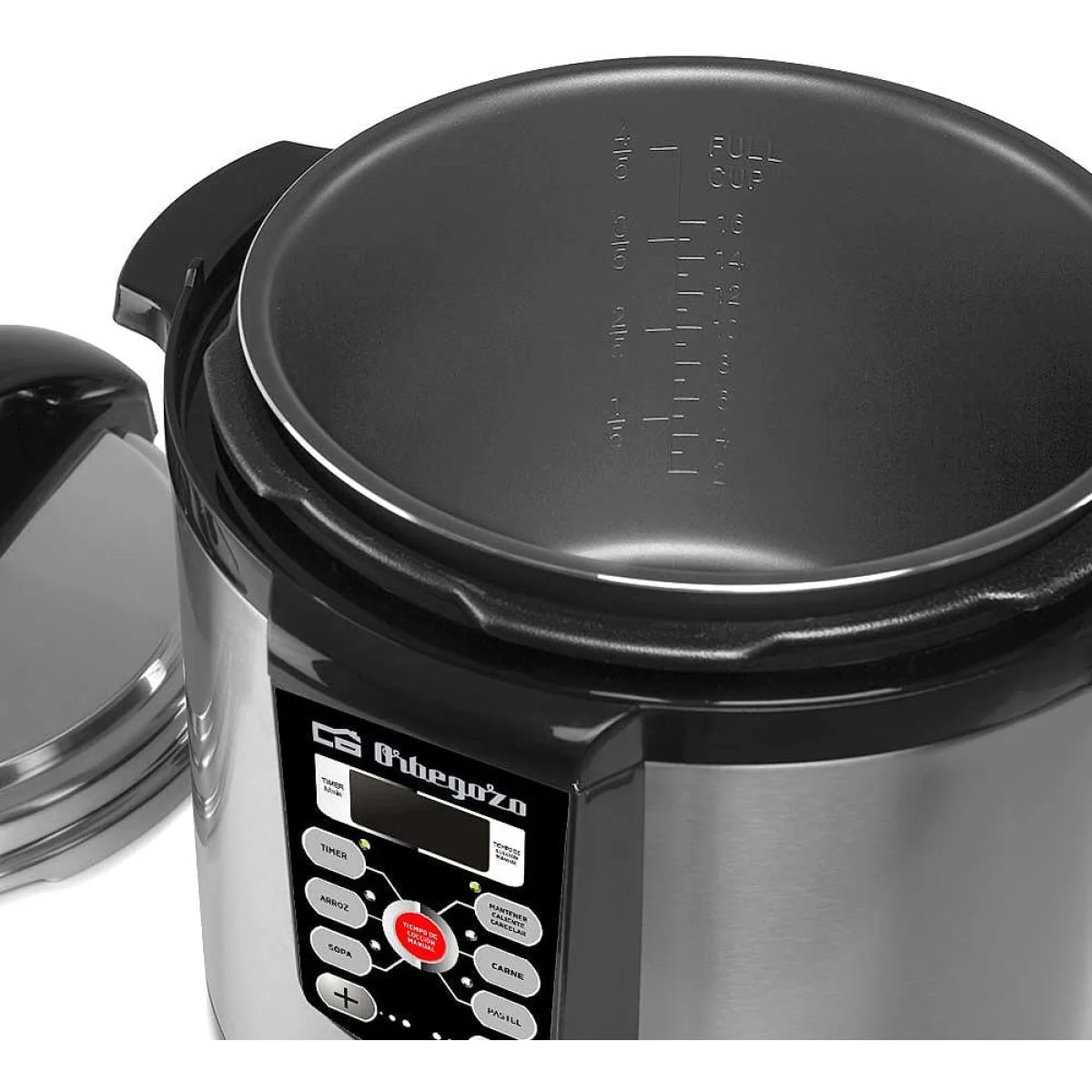 Olla programable Orbegozo HPE 6500 6 L 1000 W Acero Inox