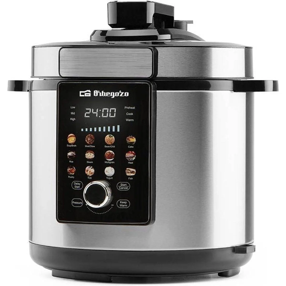 Olla programable Orbegozo HPE 6500 6 L 1000 W Acero Inox