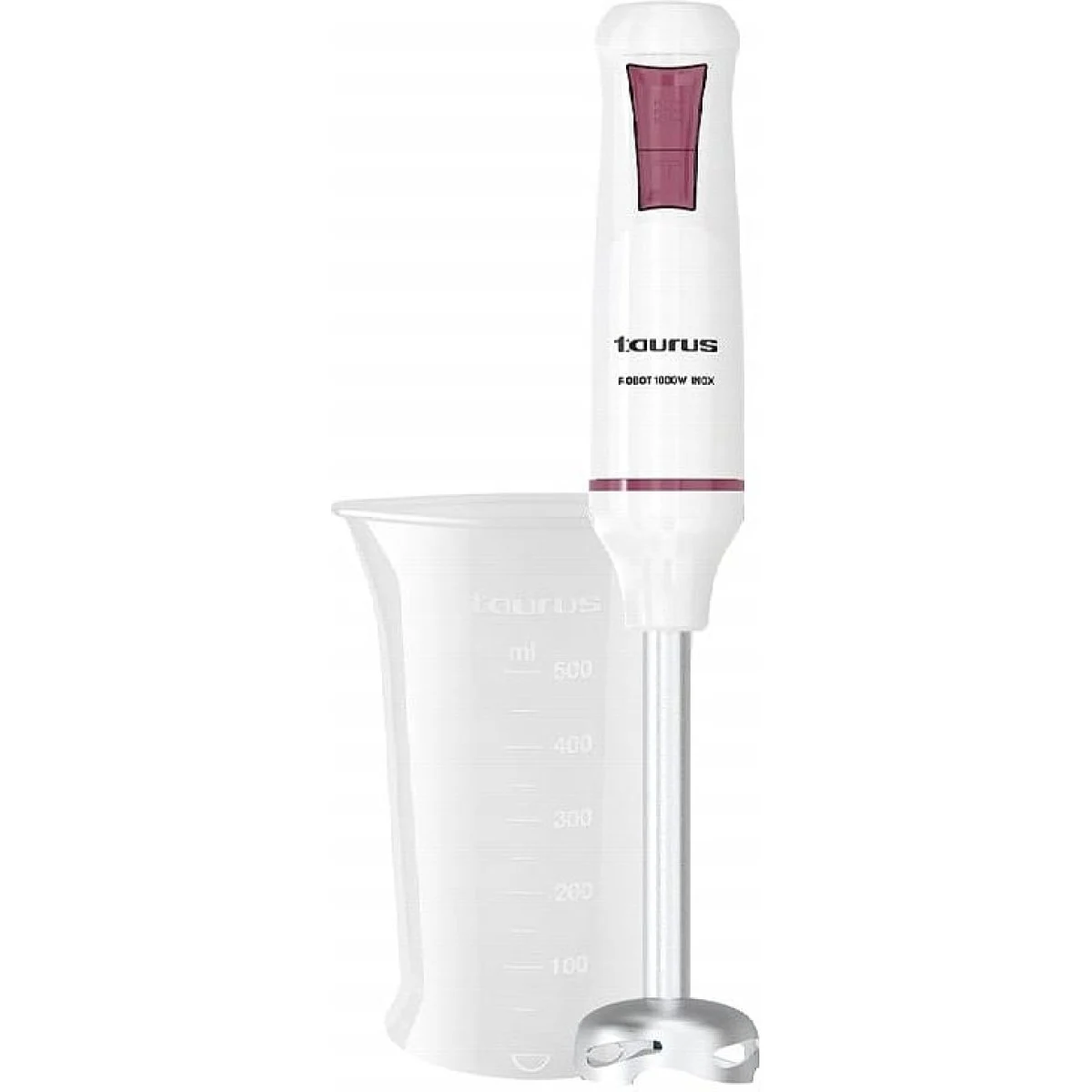 Batidora Varilla Taurus Robot 1000 Inox + Vaso Lila