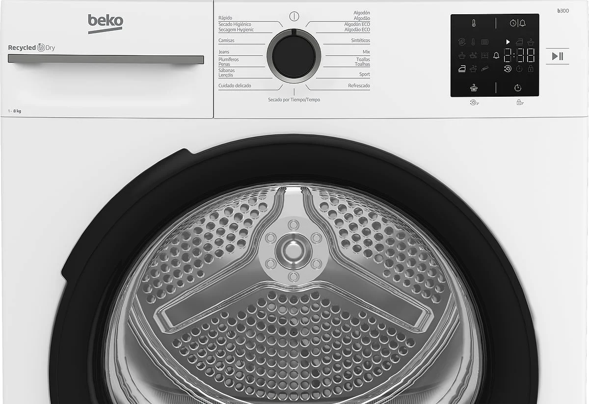 Secadora Beko BOMBA CALOR 8 Kg Clase E Blanco