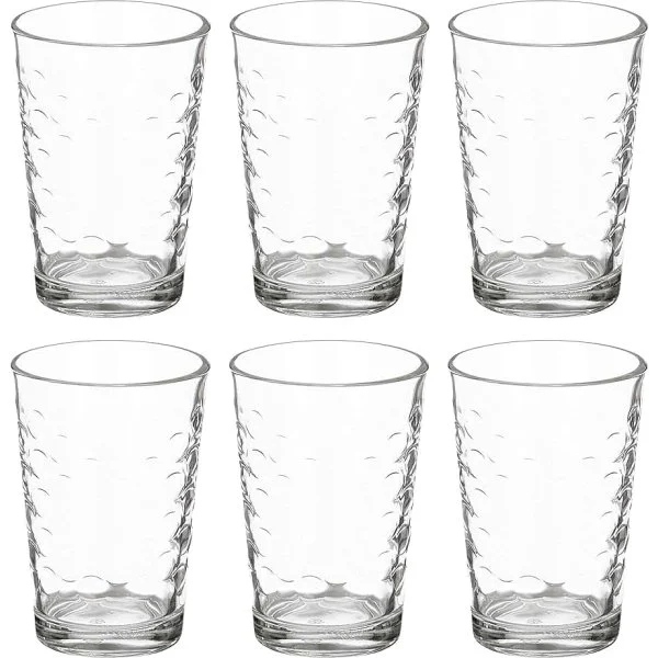 Juego 6 Vasos Agua Puntos 190 ml Vivalto
