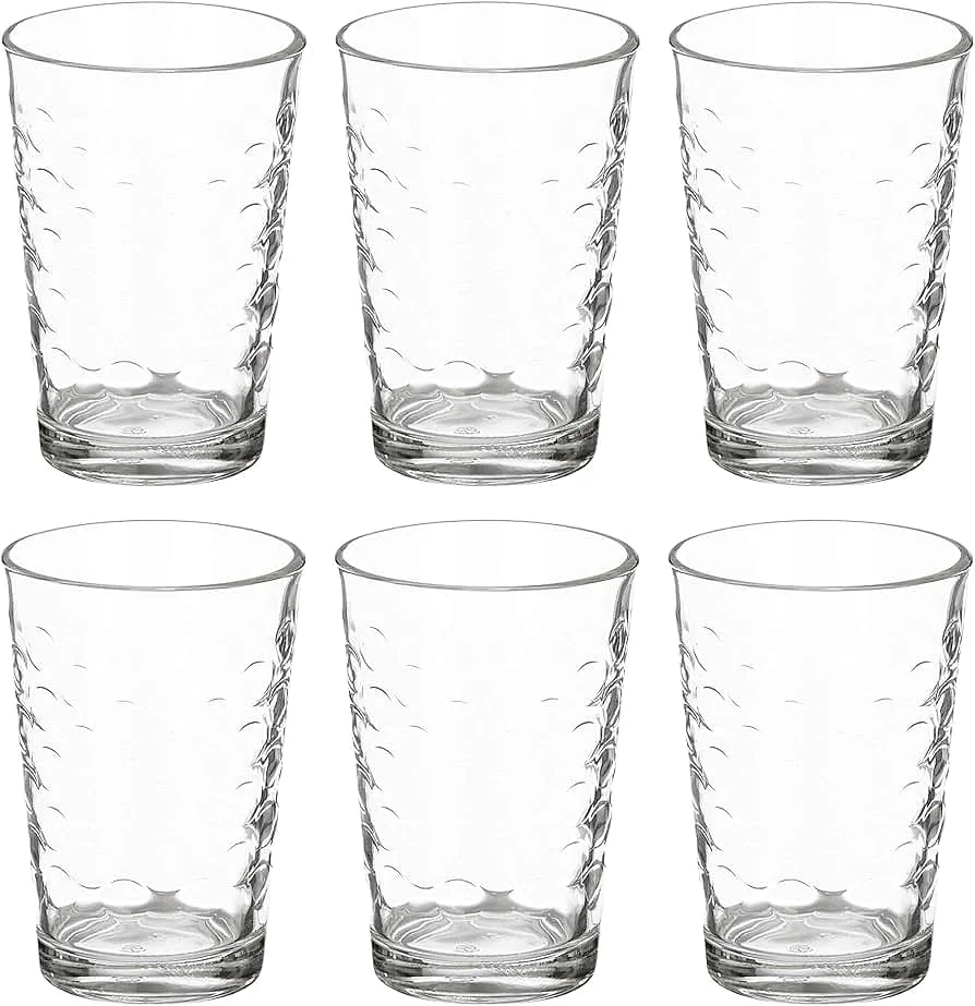 Juego 6 Vasos Agua Puntos 190 ml Vivalto