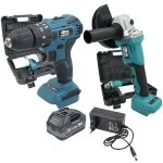 Set Amoladora + Taladro Tm 21V 1 Batería 4.0 Ah