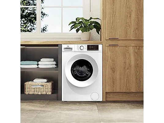 Lavadora Beko B1XW862WSPT 8 Kg 1200 rpm Clase A Vapor Blanca