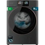 Lavadora Cecotec 9 Kg 1400 rpm Dark Bolero DressCode 9450 Inverter Steel